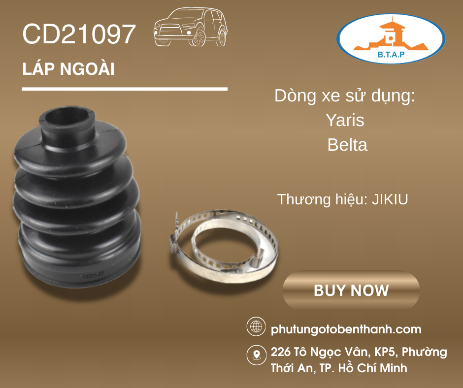 LÁI NGOÀI YARIS,BELTA  CD21097