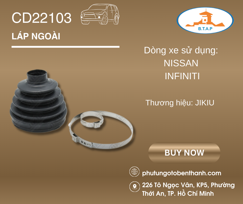 Láp ngoài NISSAN, INFINITI 	 CD22103