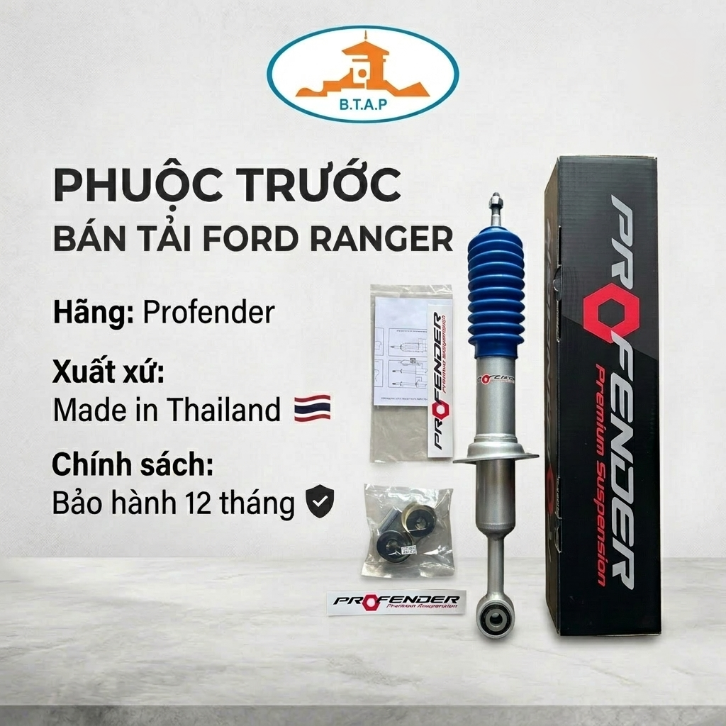 PG6L-1603 Phuộc trước độ hãng Profender, Ford Ranger & Mazda BT-50